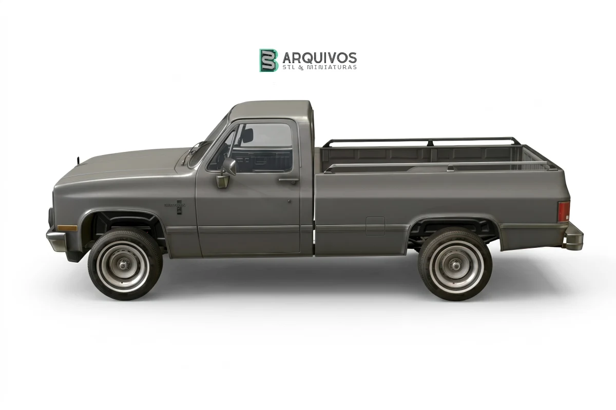 Modelo 3D STL - Chevrolet C10 Silverado 1982 — foto 4